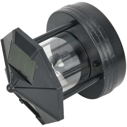 LED Solar Powered Lighthouse,360 Degree Rotating Lamp B 1