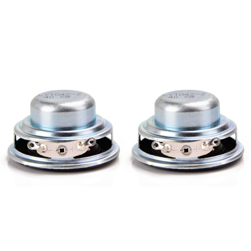 2Pcs 40Mm 16 Core 4 Ohm 5W Rubber Side Ndfeb Magnetic Speaker 4851013699226