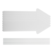 5 Pack White Blank Wedding Directional Yard Signs, Yard Signs