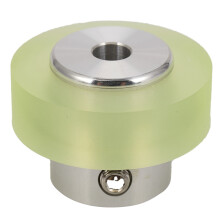100 mm aluminium polyurethaan industriële encoderwiel meetwiel