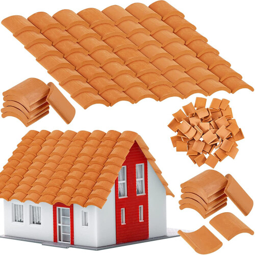 Ensemble de construction de 100 tuiles miniatures pour maison de poupée 1