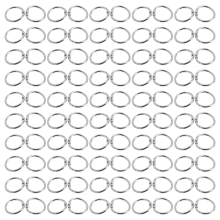 100 peças de anéis de fichário de 19 mm com folhas soltas para scrapbook/álbum/artesanato