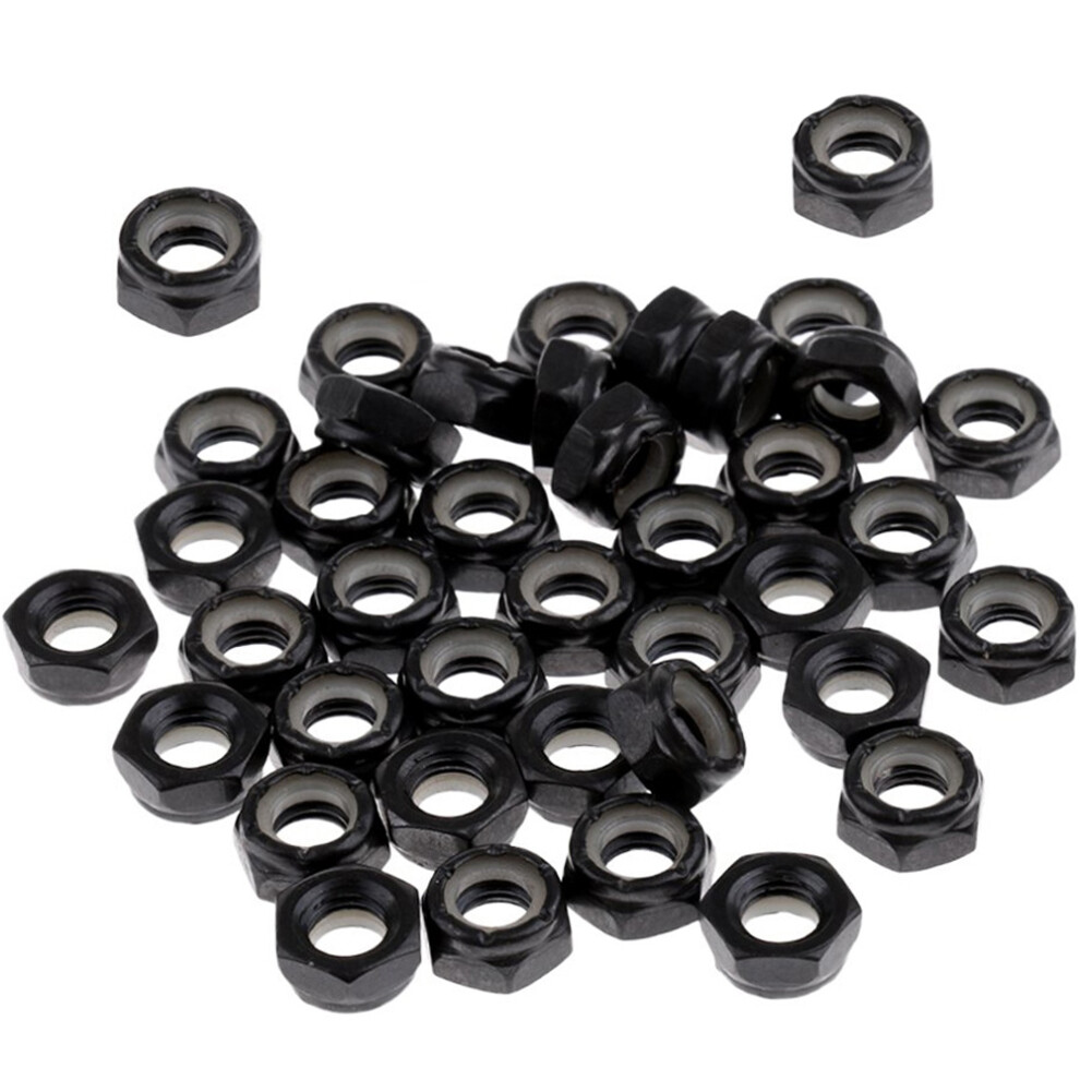 50Pcs Sturdy Skateboard Longboard Trucks Wheels Replacement Axle Nuts 4851013624846