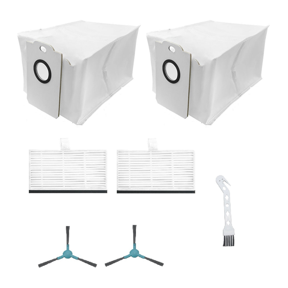 Reemplazo De Bolsa De Polvo Con Filtro De Cepillo Lateral Para Robot Aspirador-image