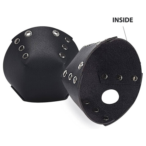 1 Pair Roller Skate Toe Caps PU Leather Skate Toe Guards Black 1