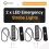 LED Emergency Strobe Lights, Amber 6 LED Strobe Flashing Light 2 Pack 6