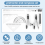 10Pcs School Protractor Set Rulers for Maths and Engineering, Gray 6
