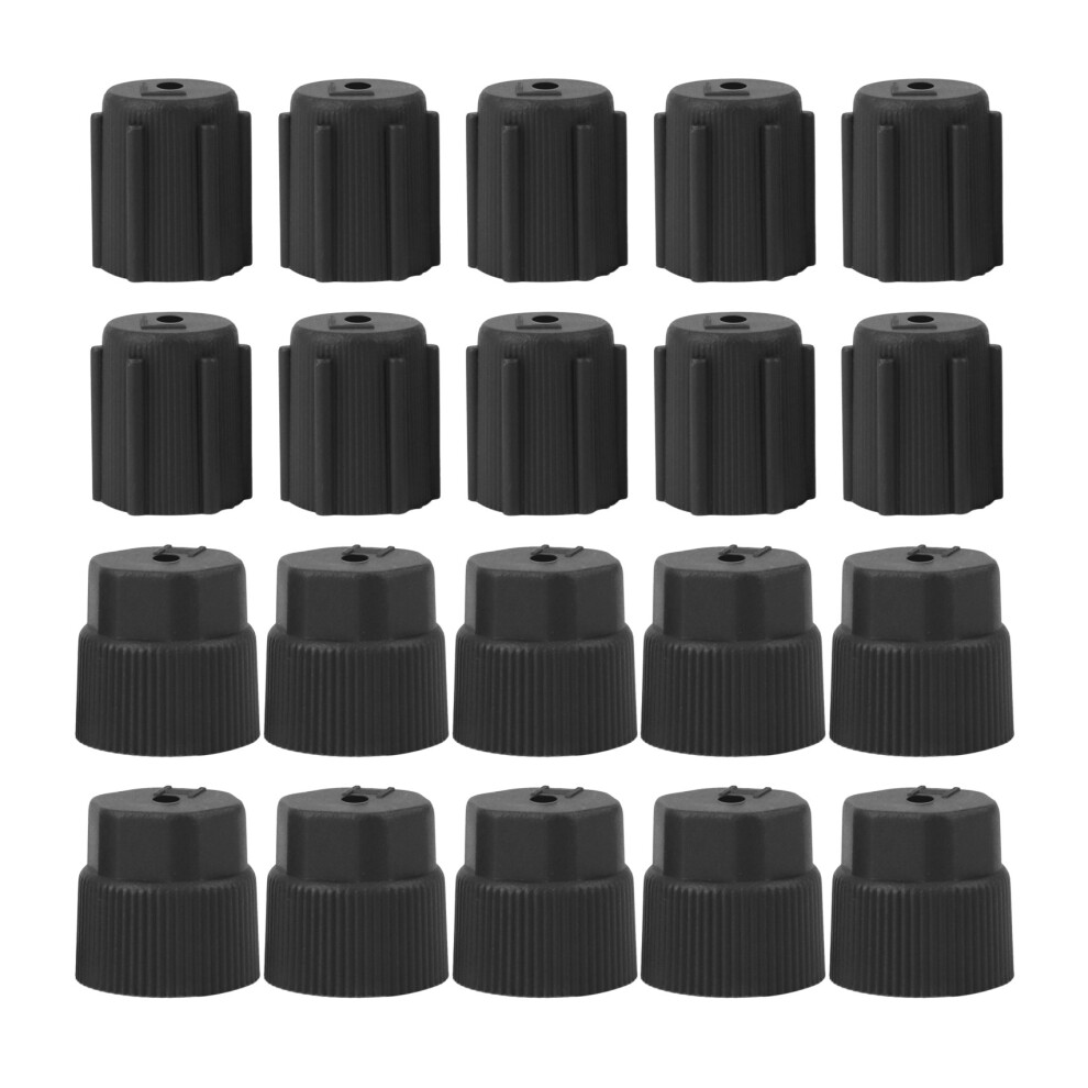 20Pcs/Set R134a Air Conditioning Service Ac System Charging Port Caps 4851013633404