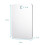 Miroir de voyage avec ventouse et miroir de rasage portable 4