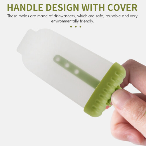 6 Pack Reusable Ice Cream DIY Molds Holders with Tray and Sticks 2