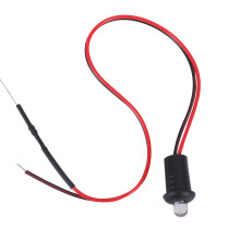 12 V:n vilkkuva valeautohälytin, kojelautaan kiinnitettävä LED-valo, nopea (punainen)
