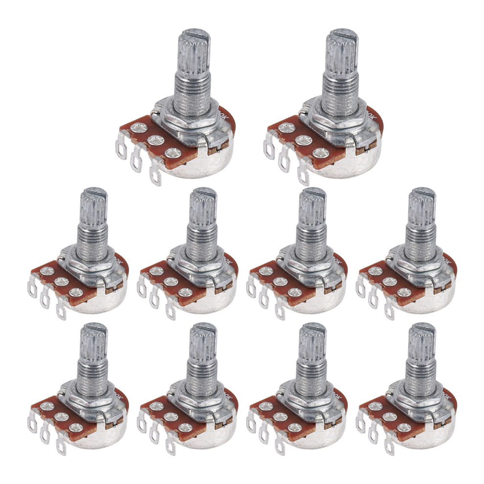 Potentiomètres B250K pour guitare basse (lot de 10)