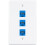 1 θήκη επιτοίχιας πλάκας Ethernet 3 θυρών, πλάκα επιτοίχιας θύρας RJ45 με RJ45 6