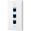 1 θήκη επιτοίχιας πλάκας Ethernet 3 θυρών, πλάκα επιτοίχιας θύρας RJ45 με RJ45 1