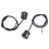 2pcs LED Eagle Eye Backup Light White Light 9W black 2