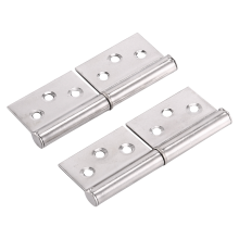 3 inch Silver stainless steel 360 Degree Door Flag Hinge 2 Pieces