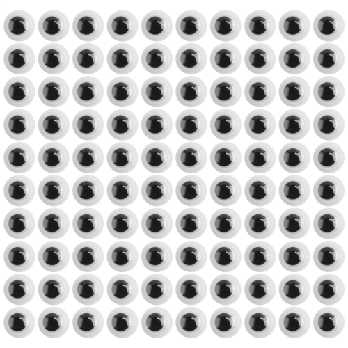1000 τεμάχια αυτοκόλλητα μάτια Googly Eyes για χειροτεχνίες DIY 6 χιλ.