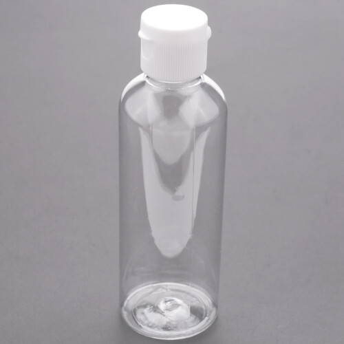 4 x 100ml Plastic Clear Bottles Travel Shampoo Cosmetic Container 1