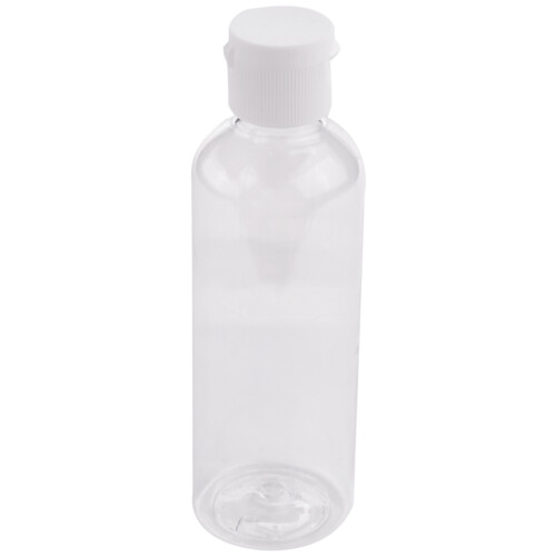 4 x 100ml Plastic Clear Bottles Travel Shampoo Cosmetic Container