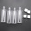 4 x 100ml Plastic Clear Bottles Travel Shampoo Cosmetic Container 7