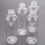 4 x 100ml Plastic Clear Bottles Travel Shampoo Cosmetic Container 5