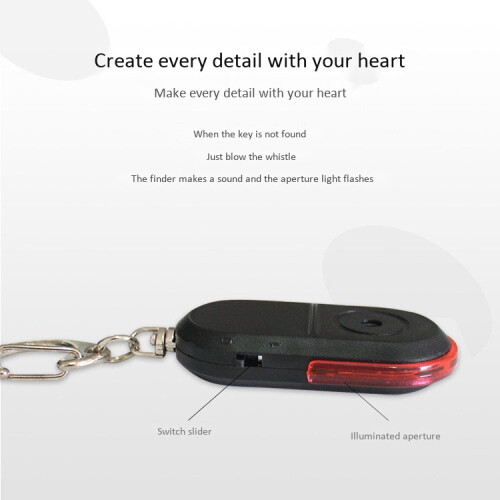Σφυρίχτρα Anti-Lost Key Finder Ασύρματος Συναγερμός Έξυπνος Φωτισμός LED Tracker 2