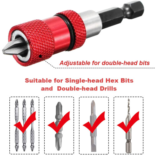 Suporte magnético para brocas elétricas com haste sextavada de 1/4" 2