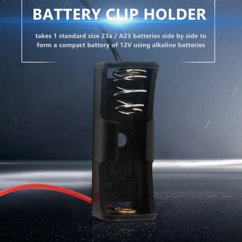 5Pcs 23A/A23 Battery (12V) Clip Holder Box Case Black 1