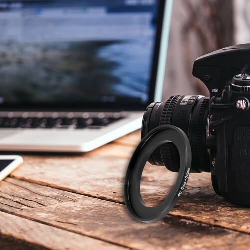 Replacement 40.5mm-52mm Metal Filter Step Up Ring Adapter for Camera 1