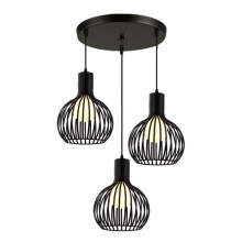 Pendant Light Industrial Metal Ceiling Lamp , Retro 3-lights Chandelier E27 for Living Room Kitchen Restaurants