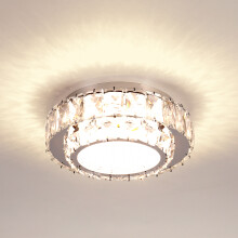 25CM Led Ceiling Lamp Crystal Chandelier Modern Ceiling Light for Bedroom, Living Room, Kitchen, 4500K