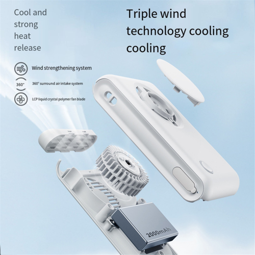 Ventilatore portatile ricaricabile con clip da cintura e design da appendere al collo, B 1