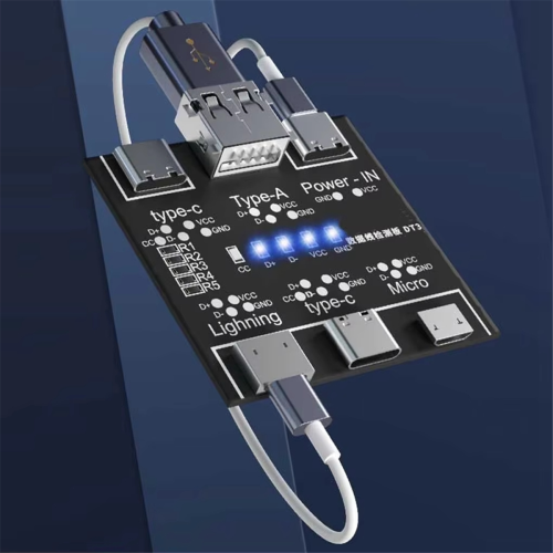 Scheda di rilevamento anomalie cavi dati Tester cavi USB per iOS e Android 1
