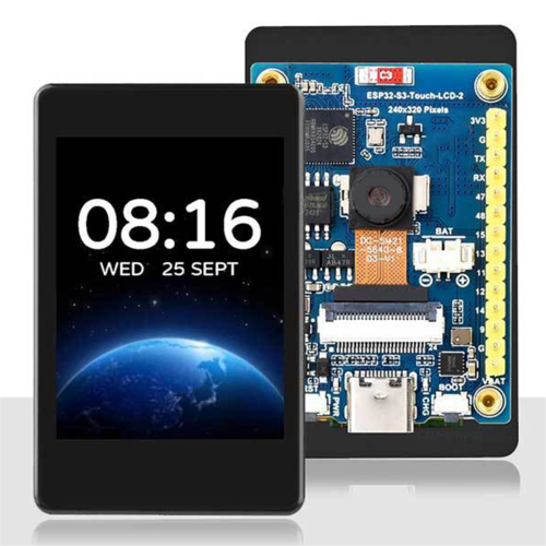Πλακέτα ανάπτυξης κάμερας LCD ESP32 S3 με οθόνη αφής 2 ιντσών 1