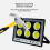Projecteur LED d'extérieur étanche IP65 200 W 3