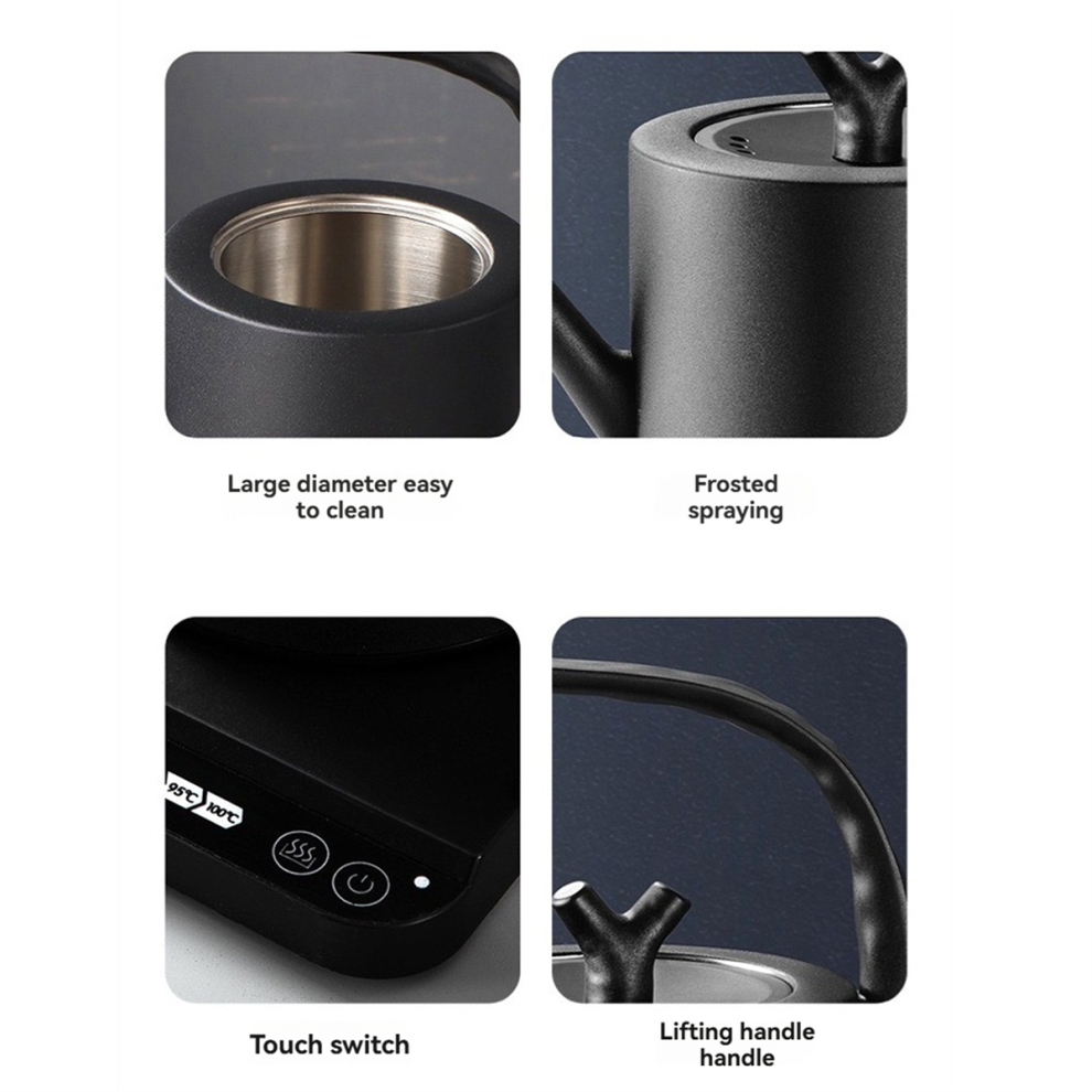 1.0 L Gooseneck Electric Kettle 6Temperature Settings 1000W A Eu Plug 4852133382036