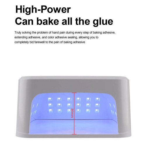 Λάμπα νυχιών UV Gel Nails, Λάμπα νυχιών 45 LED με λειτουργία 4 χρονοδιακόπτες, Ροζ (EU)