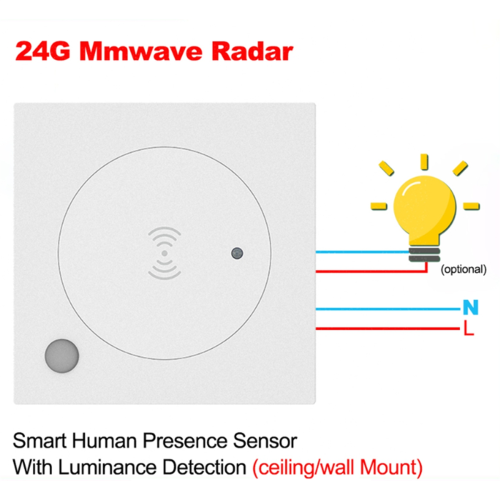 Human Presence Light Switch Zigbee Millimeter Wave Presence Sensor B 1