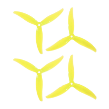 4 Stück MCK 3-Blatt PC-Propeller 5,1 Zoll Drohnen-Propeller Gelb