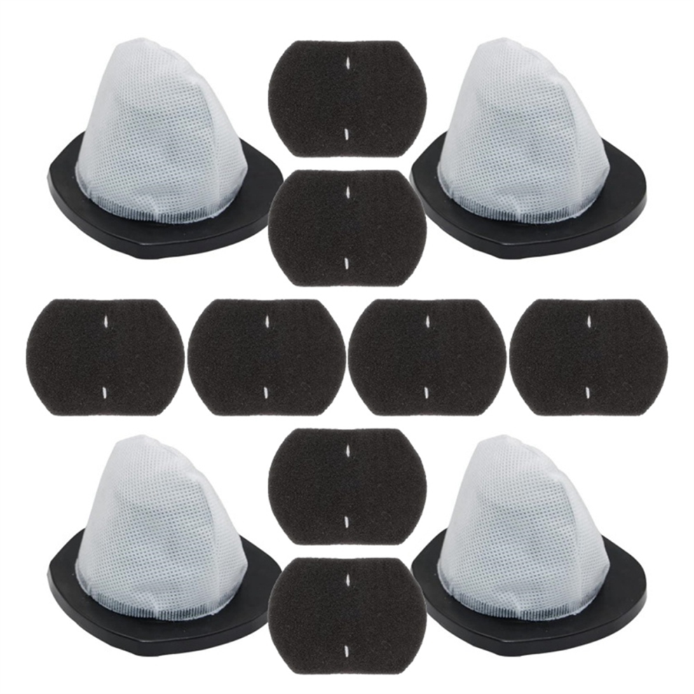 Lot de 12 filtres Hepa et coton filtrant pour accessoires d'aspirateur
