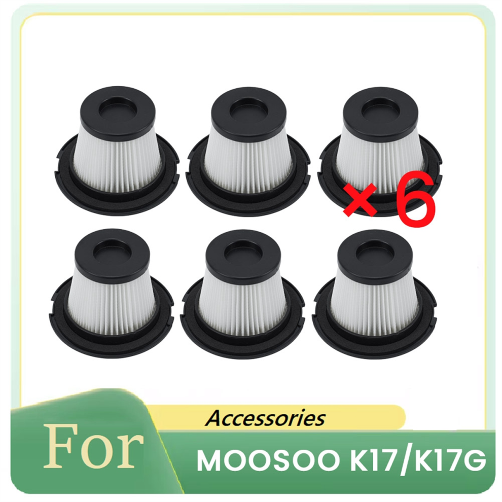 6 Filtros Hepa Para Accesorios De Barredora K17.-image