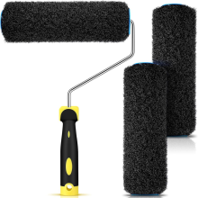 3er-Pack Spachtelrollerbezüge für Trockenbau mit 1 Rollerrahmen