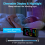 ΝΕΟ Ισχυρές Δονήσεις RGB Ψηφιακό Ξυπνητήρι με Φωτισμό Διάθεσης 4