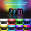 ΝΕΟ Ισχυρές Δονήσεις RGB Ψηφιακό Ξυπνητήρι με Φωτισμό Διάθεσης 3