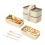 with Tableware,Double-Layer Microwave Safe Lunch Box 1