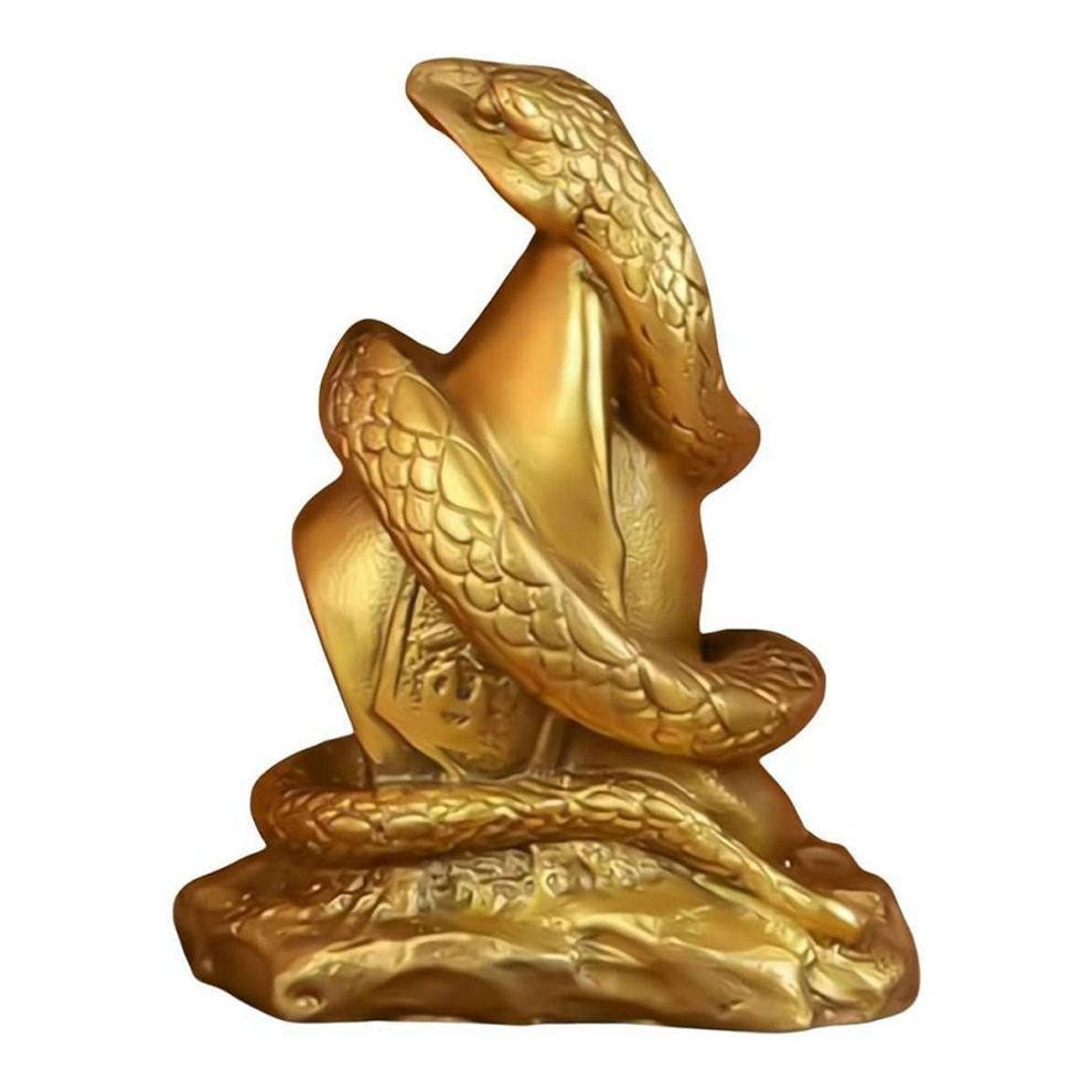 2025 Year Of The Snake Resin Statue Wealth And Good Luck Ornaments 4852133300795