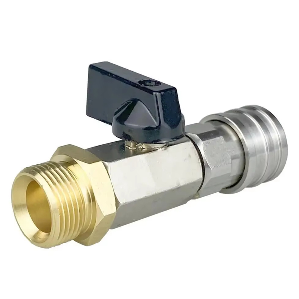 Washer Ball Valve Kit 1/4 Inch Quick Connector And M22 14Mm 4852133397566