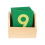 Sand Number Board Reaching Aids 0-9 Green Board 3