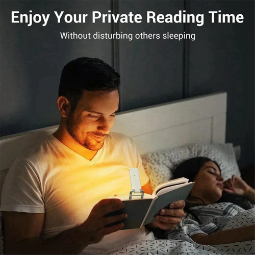 Mini lampe de lecture rechargeable avec clip et marque-page 2