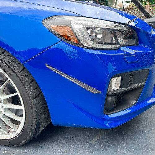 Front Bumper Side Splitter Spoiler for Carbon Fiber Pattern 2